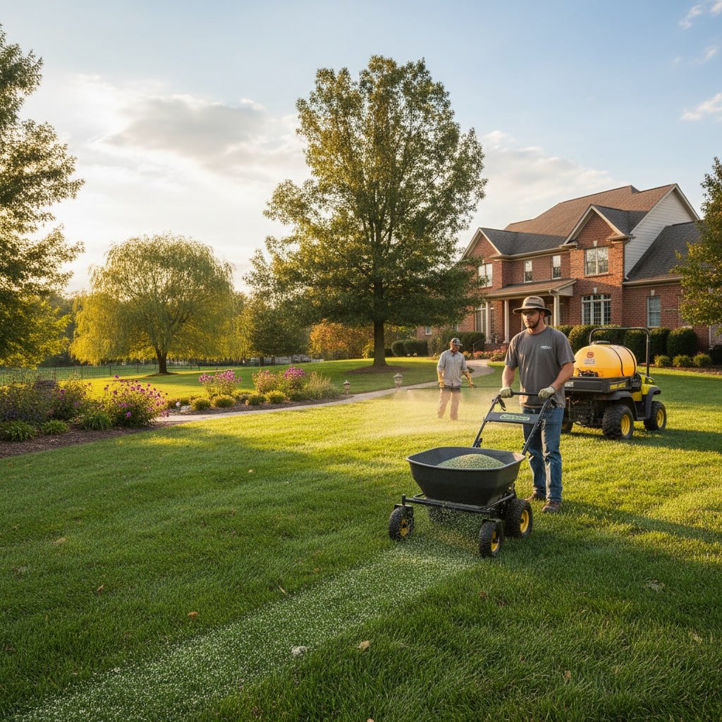 Essential outdoor landscape maintenance fertilization Missouri property