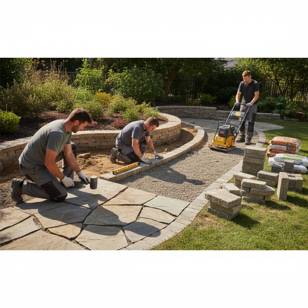 Transformed yard with healthy lawn and professional landscape design