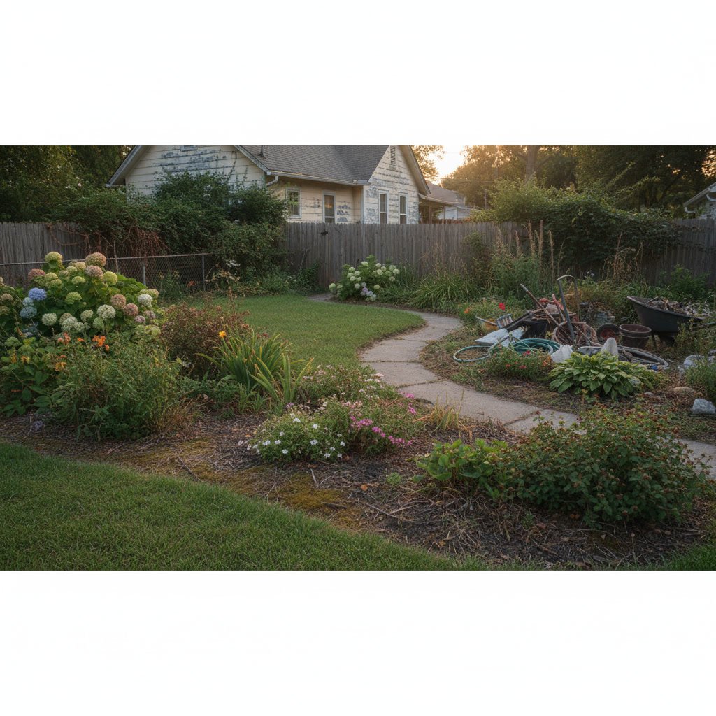 Professional landscape bed edging installation creating clean borders